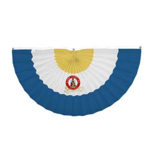 Fans with Applique Emblem