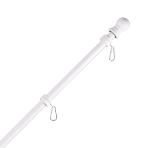 Rotating Flagpole Kit — Stainless Steel with Ball Top & Anti-Wrap Clips